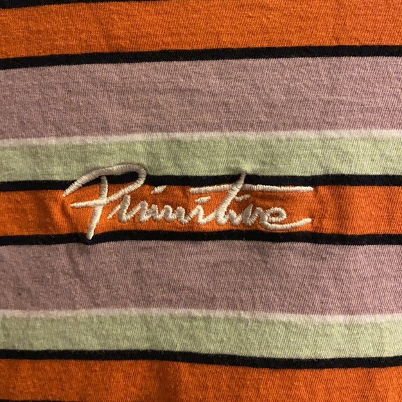 Primitive Skateboarding striped t-shirt, size s - Picture 4 of 4